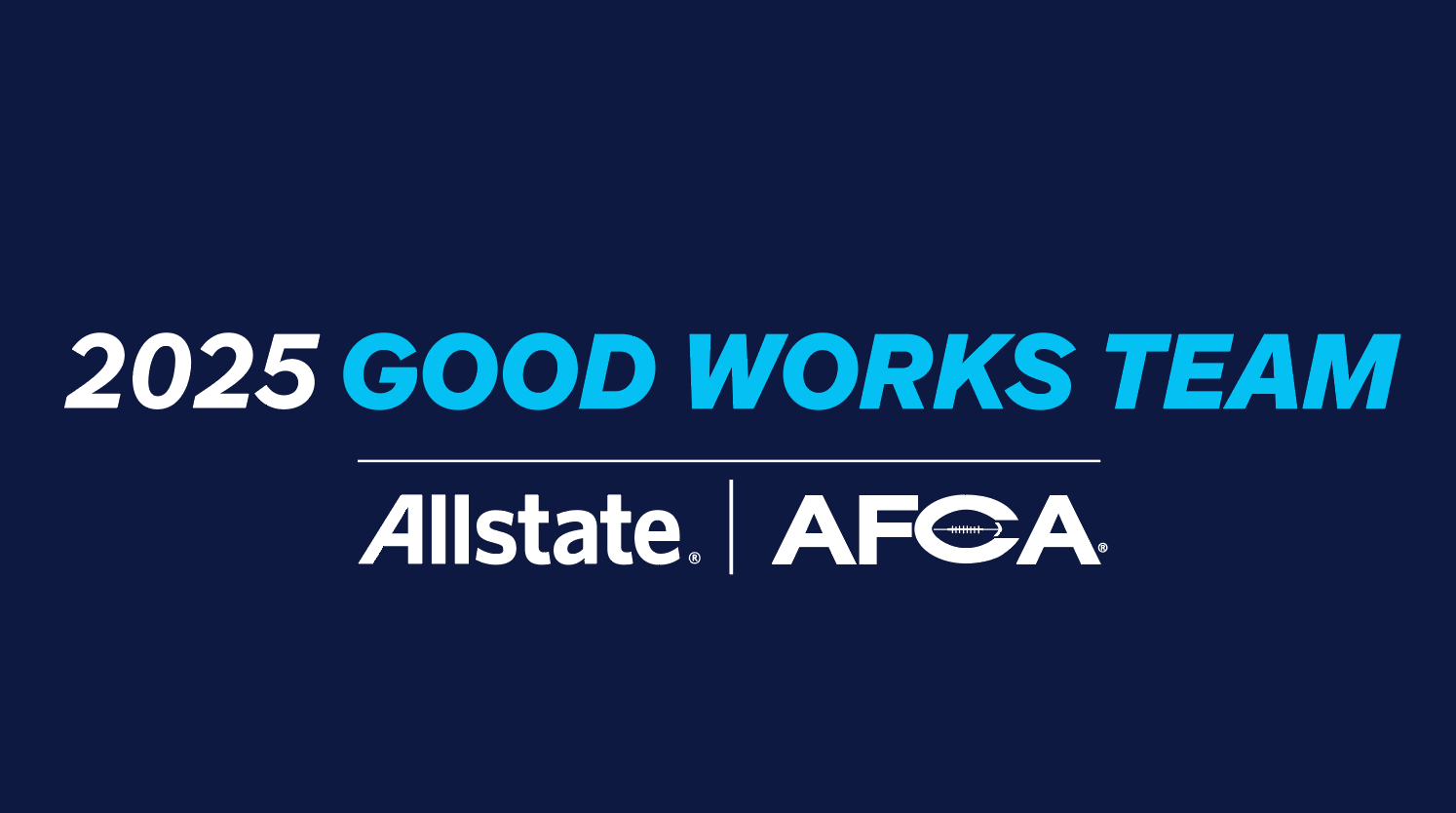 Allstate and AFCA announce 2025 Good Works Team