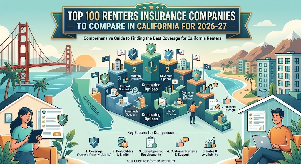 Top 100 Renters Insurance Companies to Compare in California for 2026-27