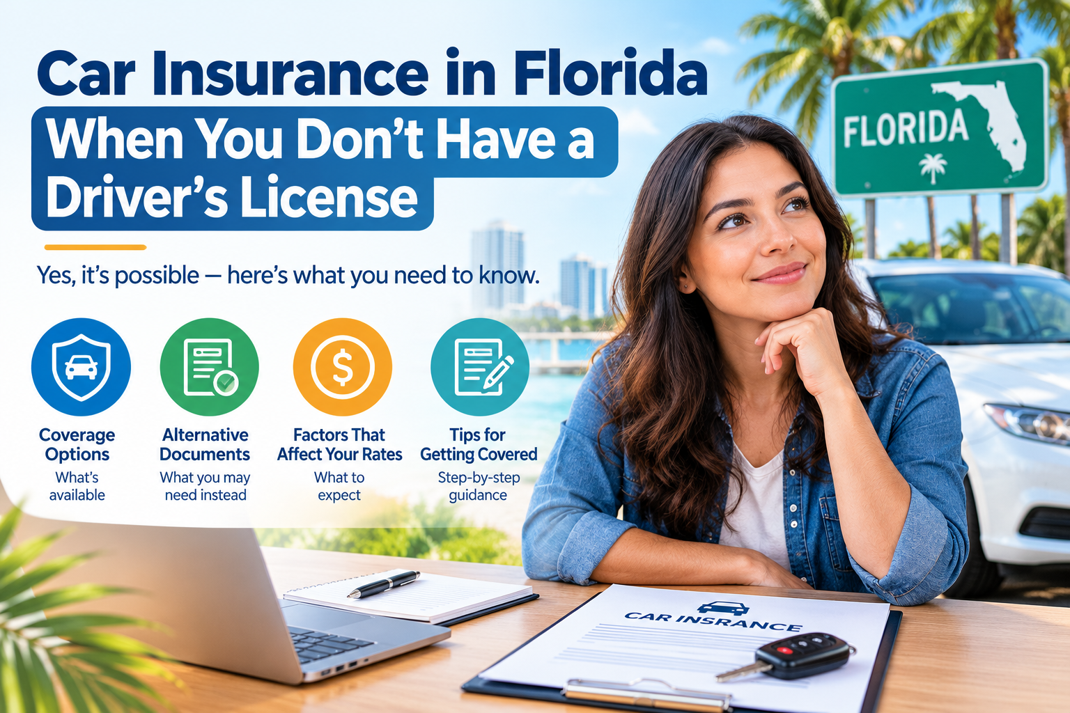 Car Insurance in Florida When You Don’t Have a Driver’s License