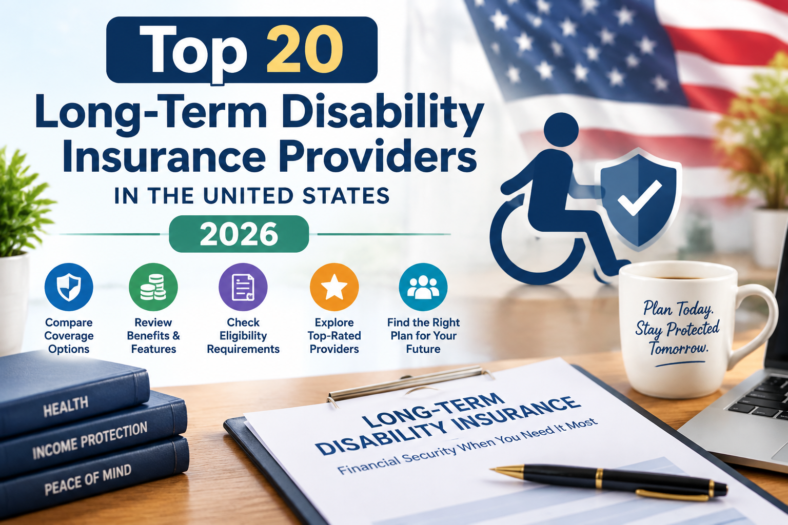 Top 20 Long-Term Disability Insurance Providers list in the United States 2026